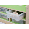 Pastel Green Book Storage unit-Bookcases, Calmer Classrooms, Classroom Displays, Helps With, Reading Area, Storage, Wellbeing Furniture-Learning SPACE