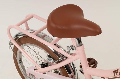 Pastel Pink Toimsa Vintage Bicycle 16inch wheels for younger Children, Learning SPACE