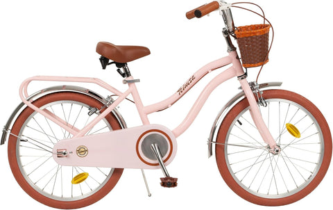 Pastel Pink Toimsa Vintage Bicycle 16inch wheels for younger Children, Learning SPACE
