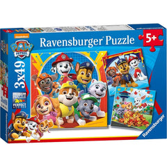 Paw Patrol 3 x 49 Piece Jigsaw Puzzle-13-99 Piece Jigsaw,Gifts for 5-7 Years Old,Paw Patrol,Ravensburger Jigsaws-Learning SPACE