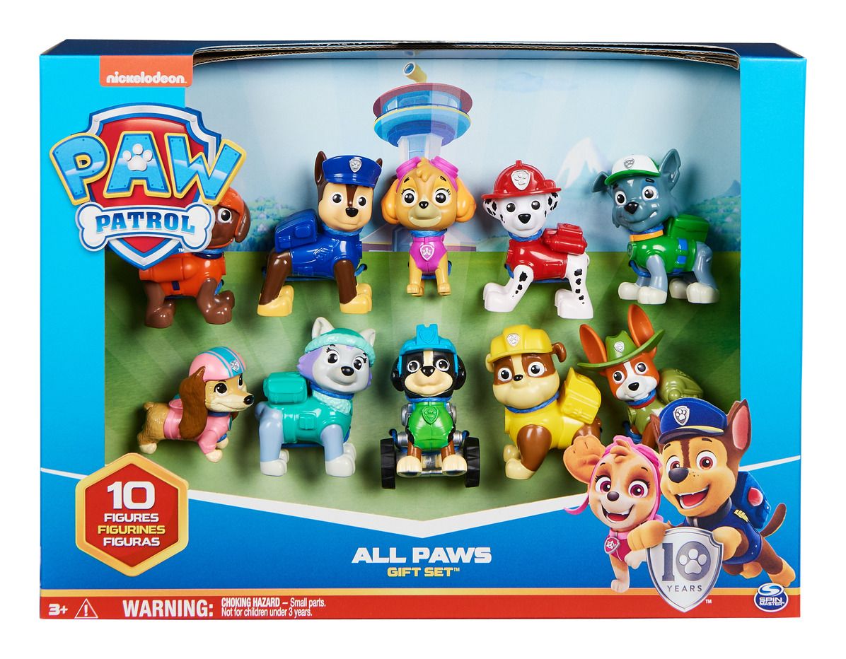 PAW Patrol All Paws Mini Figure Gift Set Complete Pup Collection