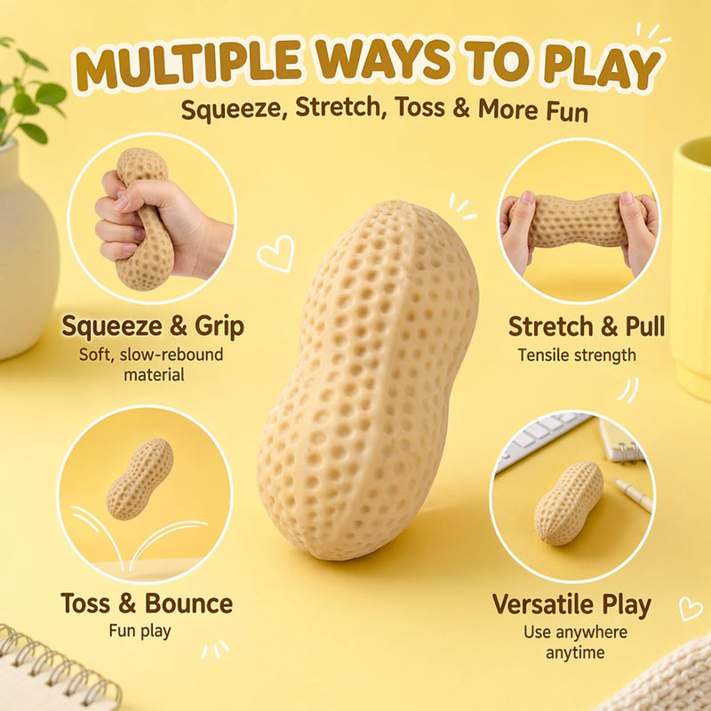 Peanut Squishy Rebound Toy, Learning SPACE