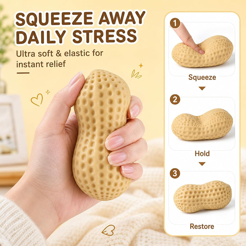 Peanut Squishy Rebound Toy, Learning SPACE