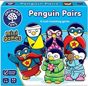 Penguin Pairs Mini Game-Early years Games & Toys,Early Years Maths,Games & Toys,Gifts For 3-5 Years Old,Maths,Memory Pattern & Sequencing,Orchard Toys,Primary Games & Toys,Primary Maths,Primary Travel Games & Toys-Learning SPACE
