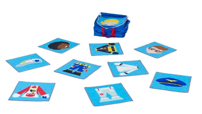 People Who Help Us - 40 Mini Placement Carpets with Holdall, Learning SPACE