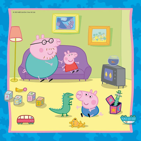 Peppa Pig 3 x 49 Piece Jigsaw Puzzle-13-99 Piece Jigsaw,Gifts For 3-5 Years Old,Peppa Pig,Ravensburger Jigsaws-Learning SPACE