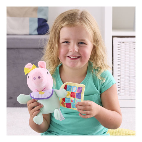 Peppa Pig Evie With Blanket-Casdon Toys,Christmas,Christmas 2025,Comfort Toys,Peppa Pig,Plush-Learning SPACE