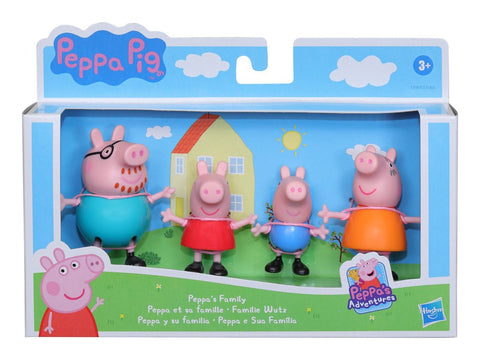 Peppa Pig Peppa's Family 4-Pack-Early years Games & Toys,Games & Toys,Gifts For 3-5 Years Old,Hasbro,Peppa Pig-Learning SPACE