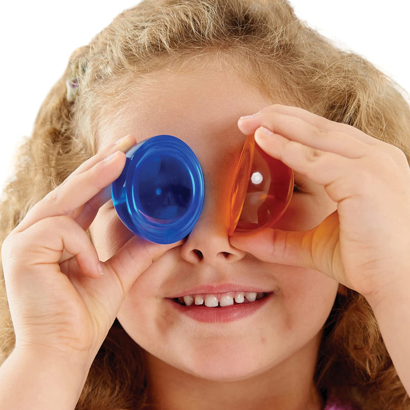 Perception Semisphere Pk 8 - Coloured Magnifier Set, Shape Sorters Learning SPACE