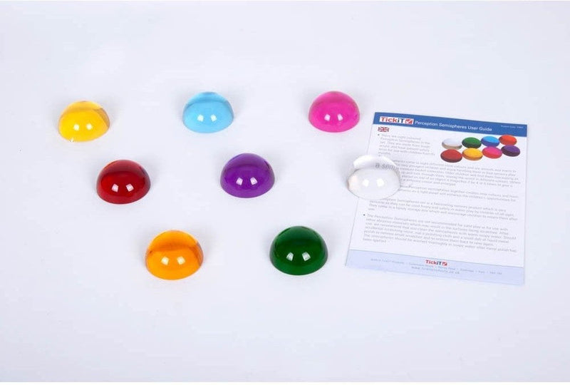 Perception Semisphere Pk 8 - Coloured Magnifier Set, Shape Sorters Learning SPACE