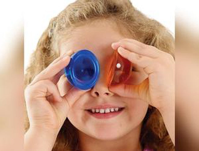 Perception Semisphere Pk 8 - Coloured Magnifier Set, Shape Sorters Learning SPACE