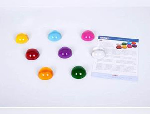 Perception Semisphere Pk 8 - Coloured Magnifier Set-Shape Sorters-AllSensory,Calming & Anxiety,Early Years Sensory Play,Helps With,Light Box Accessories,Nursery,SCOTEXCEL,Sensory Seeking,Stock,TickiT,Visual Sensory Toys-Learning SPACE