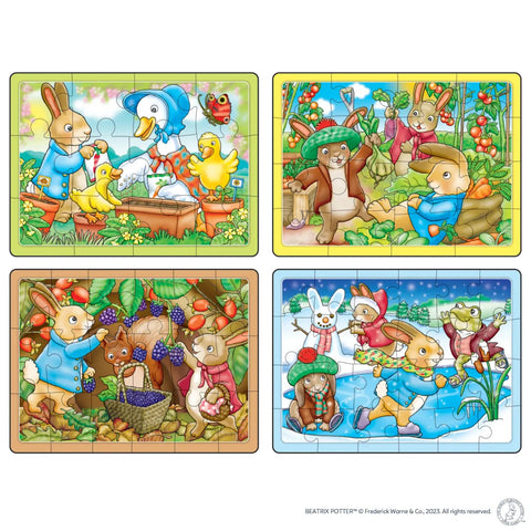 Peter Rabbit™ 4-in-a-Box Puzzles-13-99 Piece Jigsaw, Orchard Toys-Learning SPACE