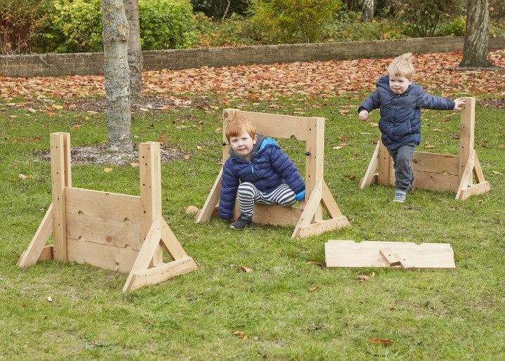 Phil's Clambering Walls (3Pk)-Cosy Direct,Cosy Outdoor,Den Making Materials,Gross Motor and Balance Skills,Outdoor Climbing Frames,Playground,Playground Equipment,Sensory Dens-Learning SPACE