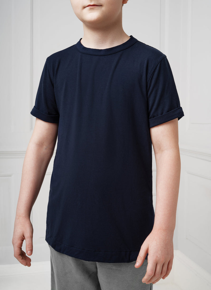 Kids Black Fidget T-Shirt: Sensory Clothing with Built-in Popits, Learning SPACE