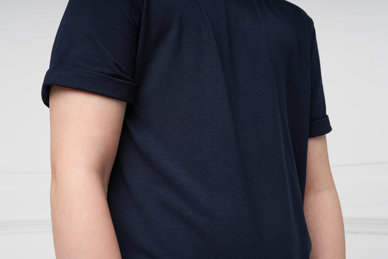 Kids Black Fidget T-Shirt: Sensory Clothing with Built-in Popits, Learning SPACE
