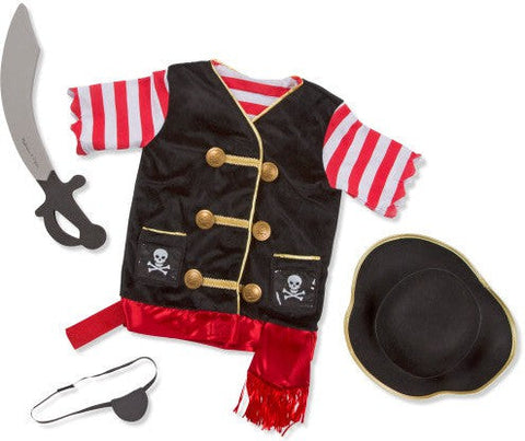 Pirate Role Play Costume Set-Dinosaurs. Castles & Pirates, Dress Up Costumes & Masks, Gifts For 2-3 Years Old, Halloween, Imaginative Play, Puppets & Theatres & Story Sets, Role Play, Seasons, Stock-Learning SPACE