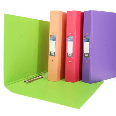 Pk 10 Pastel A4 Pp Ring Binder 4 Asst Colours-Calming & Anxiety,Classroom Packs,Organisation,Paper & Card,Premier Office,Transitions and Routines-Learning SPACE