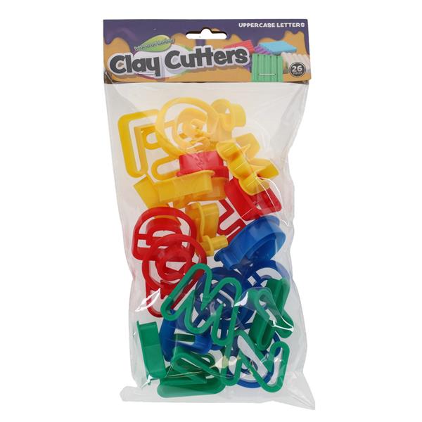 Pkt. 26 Clay Cutters - Uppercase Letters, Learning SPACE