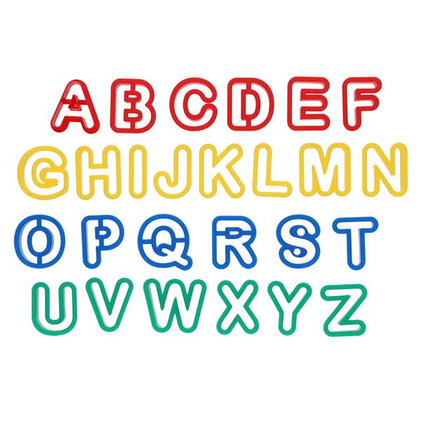 Pkt. 26 Clay Cutters - Uppercase Letters, Learning SPACE