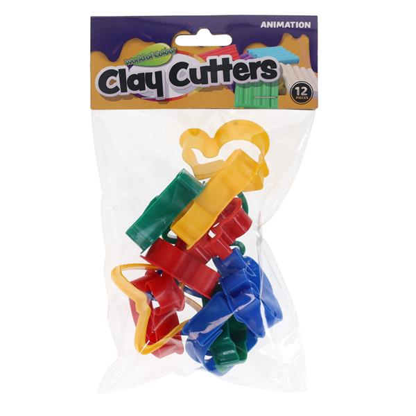 Pkt.12 Clay Cutters - Animals, Vehicles and Nature, Learning SPACE