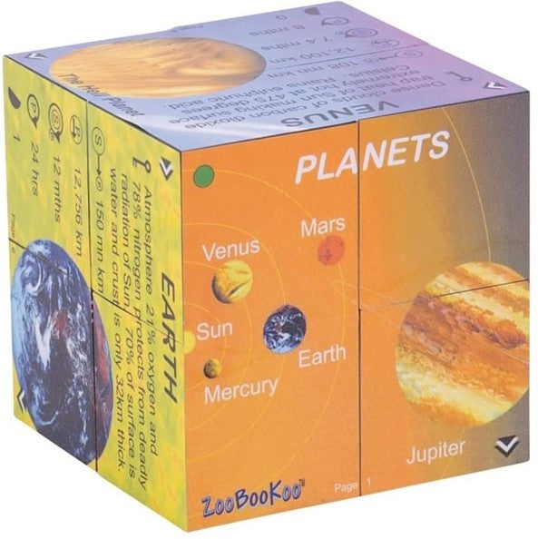 Planets Cube - Solar System Statistics-Bigjigs Toys,Early Science,Fidget,Outer Space,S.T.E.M,Science Activities,Stock,World & Nature-Learning SPACE