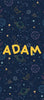 Planets in Space Door sticker - Personalisable, 45x90 cm Learning SPACE