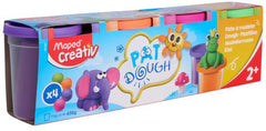 Play Dough 154g Tubs - Pack of 4-Art Materials, Arts & Crafts, Baby Arts & Crafts, Craft Activities & Kits, Early Arts & Crafts, Maped Stationery, Messy Play, Modelling Clay, Nurture Room, Primary Arts & Crafts-Learning SPACE