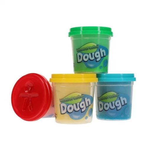 Play Dough with Mould Lid 4x140g Pots, Learning SPACE
