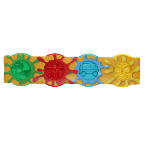 Play Dough with Mould Lid 4x140g Pots, Learning SPACE