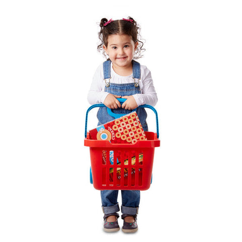 Play Kitchen - Fill & Roll Grocery Basket Play Set-Gifts For 2-3 Years Old, Imaginative Play, Kitchens & Shops & School, Play Food, Play Kitchen Accessories, Pretend play, Role Play-Learning SPACE