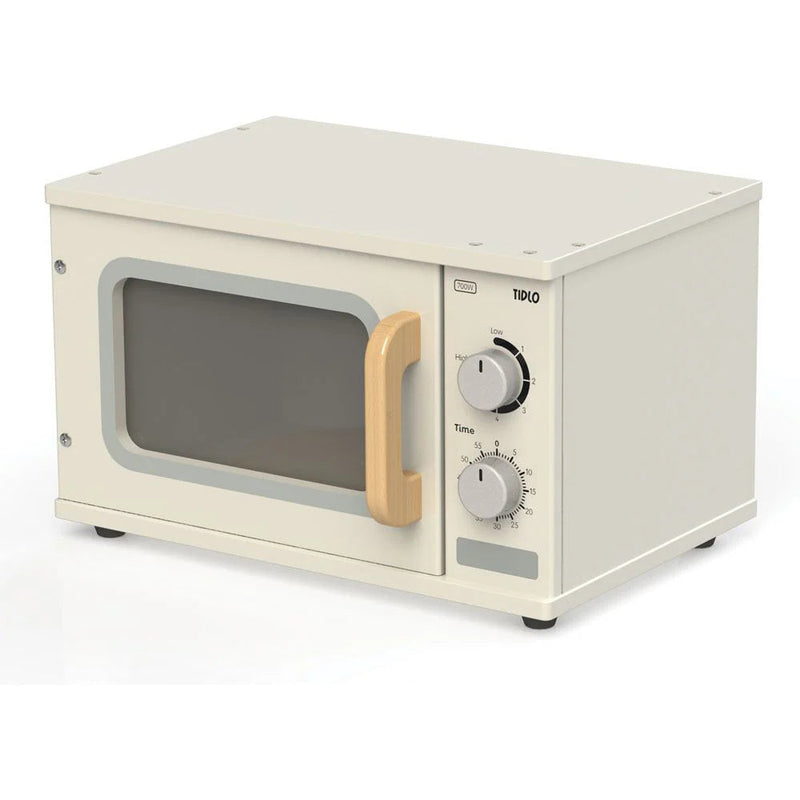Play Kitchen Natural Wooden Education Microwave, Learning SPACE