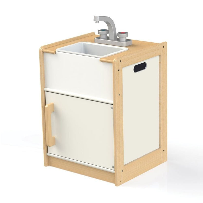 Play Kitchen Natural Wooden Sink, Learning SPACE