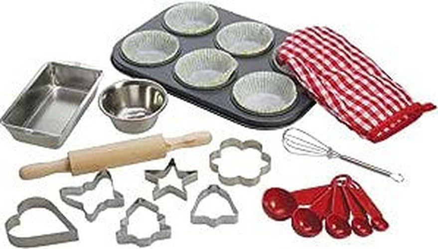 Play Kitchen - Young Chefs Baking Set-Bigjigs Toys, Gifts For 2-3 Years Old, Gifts for 5-7 Years Old, Imaginative Play, Kitchens & Shops & School, Play Kitchen Accessories, Role Play, Stock-Learning SPACE