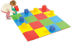 Play Mat - Patchwork Colour Squares (1.47M Sq)-Additional Need,AllSensory,Baby Sensory Toys,Down Syndrome,Gross Motor and Balance Skills,Helps With,Mats,Mats & Rugs,Multi-Colour,Playmat,Playmats & Baby Gyms,Square,Stock-Learning SPACE