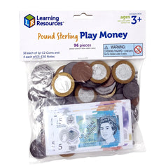 Play Money UK Assortment-Addition & Subtraction, Calmer Classrooms, Early Years Maths, Helps With, Imaginative Play, Kitchens & Shops & School, Learning Resources, Life Skills, Maths, Maths Toys, Money, Pocket money, Primary Maths, Role Play, Stock-Learning SPACE