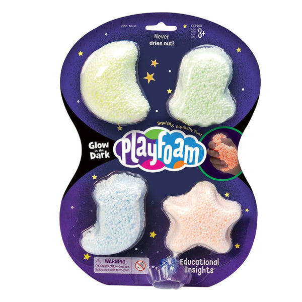 Playfoam® Glow-in-the-Dark 4-Pack, Learning SPACE
