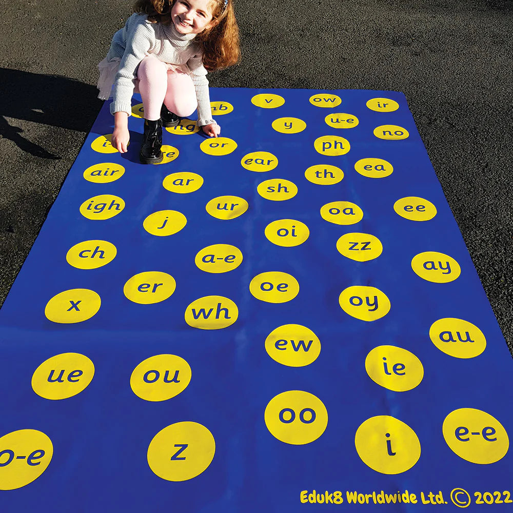 Playing with Phonics Mat-Classroom Resources,Dyslexia,Educational Play,EDUK8,Indoor,Learn Alphabet & Phonics,Learning Resources,Outdoor Play,Spelling Games & Grammar Activities-Learning SPACE