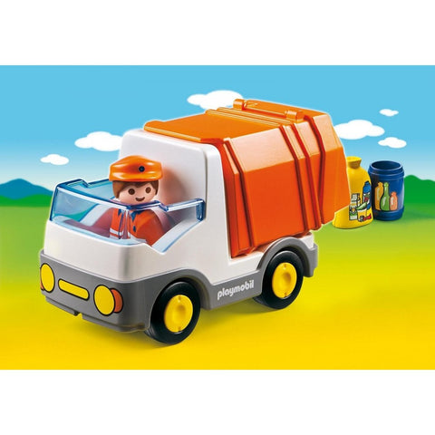 Playmobil® 1.2.3 Recycling Truck-Baby & Toddler Gifts, Cars & Transport, Games & Toys, Gifts For 1 Year Olds, Gifts For 3-5 Years Old, Imaginative Play, Playmobil, Small World-Learning SPACE