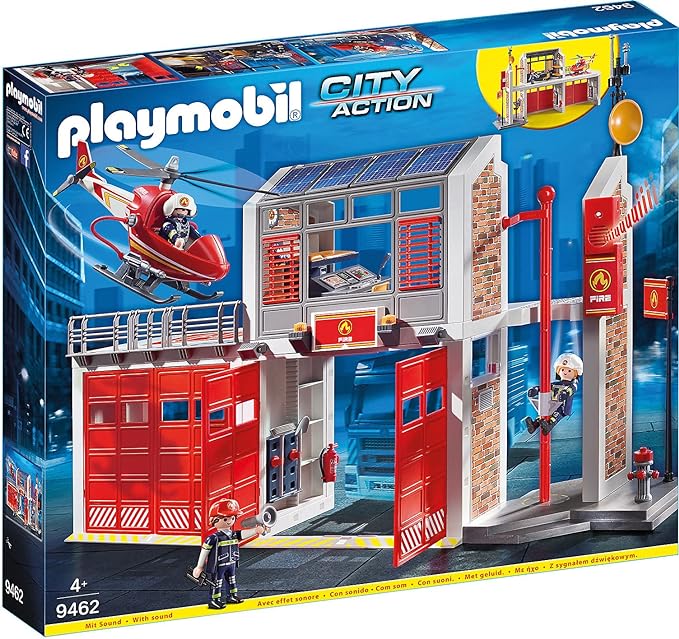 Playmobil® Fire Station-Cars & Transport, Fire. Police & Hospital, Games & Toys, Gifts For 3-5 Years Old, Imaginative Play, Playmobil, Primary Games & Toys, Small World-Learning SPACE