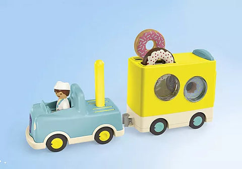 Playmobil® JUNIOR: Crazy Donut Truck with Stacking and Sorting Feature-Cars & Transport,Games & Toys,Gifts for 5-7 Years Old,Imaginative Play,Playmobil,Primary Games & Toys,Small World-Learning SPACE