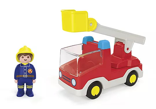 Playmobil® JUNIOR: Ladder Unit Fire Truck-Fire. Police & Hospital, Gifts for 5-7 Years Old, Imaginative Play, Playmobil, Primary Games & Toys, Small World-71683-Learning SPACE