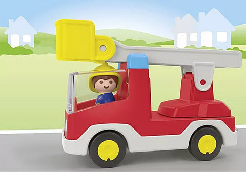 Playmobil® JUNIOR: Ladder Unit Fire Truck-Fire. Police & Hospital, Gifts for 5-7 Years Old, Imaginative Play, Playmobil, Primary Games & Toys, Small World-71683-Learning SPACE