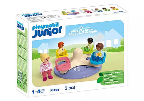 Playmobil® JUNIOR: Number-Merry-Go-Round-Games & Toys,Gifts for 5-7 Years Old,Imaginative Play,Playmobil,Primary Games & Toys,Small World-Learning SPACE
