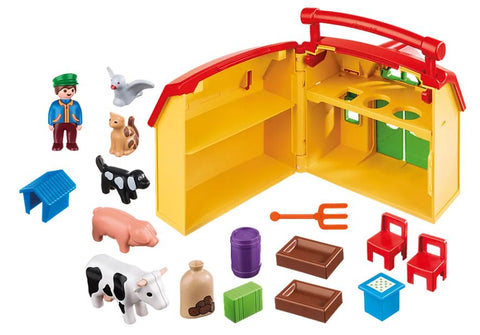 Playmobil® My Take Along Farm-Early years Games & Toys,Farms & Construction,Games & Toys,Gifts For 1 Year Olds,Gifts For 3-5 Years Old,Imaginative Play,Playmobil,Primary Games & Toys,Small World-Learning SPACE