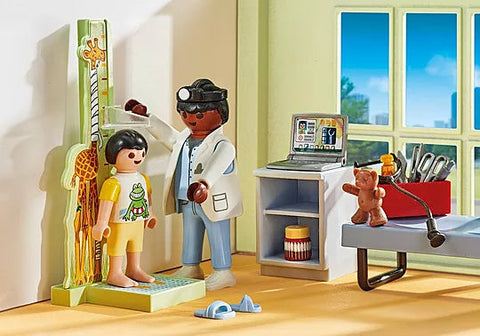 Playmobil® Pediatrician with Teddy Bear-Fire. Police & Hospital, Gifts for 5-7 Years Old, Imaginative Play, Playmobil, Primary Games & Toys, Small World-71619-Learning SPACE