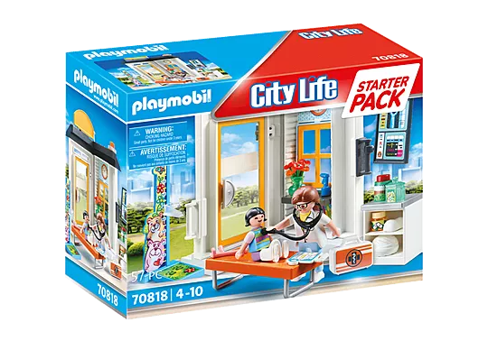 Playmobil® Starter Pack Paediatrician-Fire. Police & Hospital, Games & Toys, Gifts for 5-7 Years Old, Imaginative Play, Playmobil, Primary Games & Toys, Small World-70818-Learning SPACE