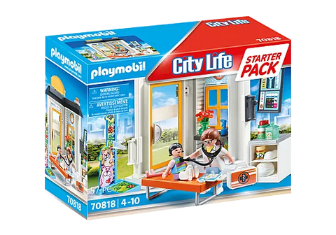 Playmobil® Starter Pack Paediatrician-Fire. Police & Hospital, Games & Toys, Gifts for 5-7 Years Old, Imaginative Play, Playmobil, Primary Games & Toys, Small World-70818-Learning SPACE