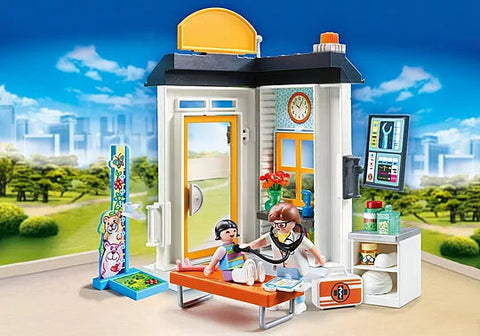 Playmobil® Starter Pack Paediatrician-Fire. Police & Hospital, Games & Toys, Gifts for 5-7 Years Old, Imaginative Play, Playmobil, Primary Games & Toys, Small World-70818-Learning SPACE