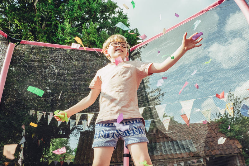 Plum® 7ft Trampoline - Junior Jumper Trampoline & Enclosure, Learning SPACE